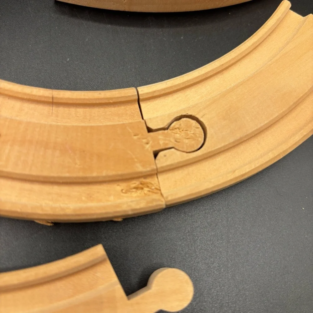 Track Train Curved Straight Wood Set Brio Thomas Toys R Us  Pieces Lot of 11